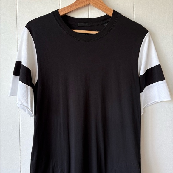 ATM Anthony Thomas Melillo Jersey Striped Sleeve Mini Dress | Size Small - Picture 4 of 11